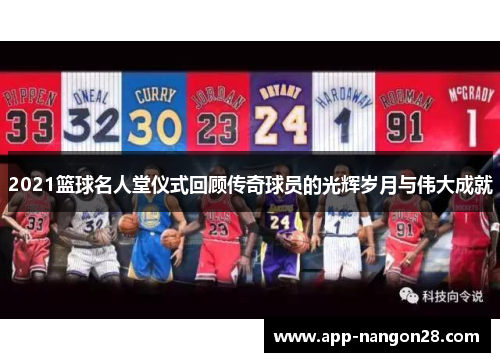 2021篮球名人堂仪式回顾传奇球员的光辉岁月与伟大成就